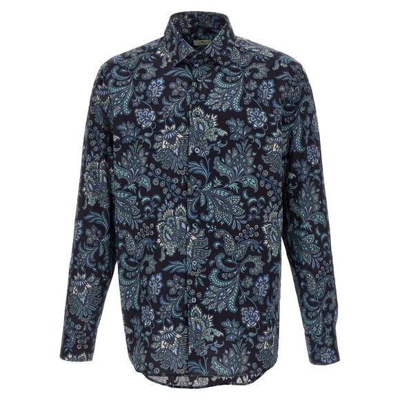 Etro Men Floral Paisley Cotton Shirt